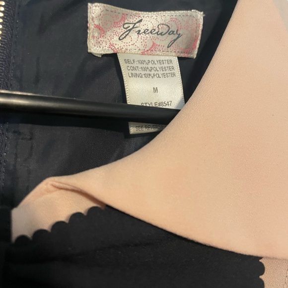 ModCloth M bow tie dress rare medium black collar - Picture 3 of 4